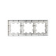 Рамка 3-м BRITE РУ-3-2-Бр стекло маренго матов. IEK BR-M32-G-31-K35