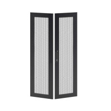 Дверь двустворчатая для IT-CQE 1200х800 перфорир. RAL9005 DKC RBITCPMD1280