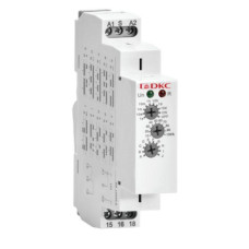 Реле времени многофункциональное конфигурация контакта 1CO AС/DC 12-240В DKC DRM-TM-1-240