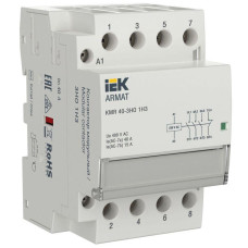 Контактор модульный KMR 40А 230В AC 3НО 1 НЗ ARMAT IEK AR-KMR10-040-31-230