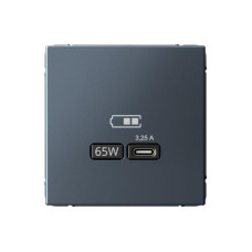 Розетка USB ArtGallery тип C 65Вт QC PD высокоскор. ЗУ механизм грифель SE GAL000727