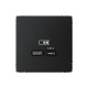 Розетка USB ArtGallery тип C 65Вт QC PD высокоскор. ЗУ механизм карбон SE GAL001027