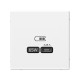 Розетка USB ArtGallery тип C 65Вт QC PD высокоскор. ЗУ механизм лотос SE GAL001327