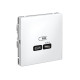Розетка USB ArtGallery тип C 65Вт QC PD высокоскор. ЗУ механизм лотос SE GAL001327