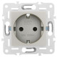 Розетка SKANDY 16А с заземл. защ. шторки SK-R04Sh шампань IEK SK-R14-16-K37