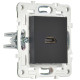 Розетка HDMI SKANDY SK-H01Bl черн. IEK SK-H10-K02