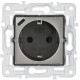 Розетка SKANDY 18Вт 16А с заземл. защ. шторки с USB C SK-R17N никель IEK SK-R14-16-U14-018-K50