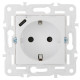 Розетка SKANDY 18Вт 16А с заземл. защ. шторки с USB C SK-R17W арктич. бел. IEK SK-R14-16-U14-018-K01
