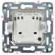 Розетка SKANDY 10А без заземл. защ. шторки SK-R01W арктич. бел. IEK SK-R13-10-K01