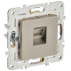 Розетка компьютерная RJ45 кат.5E SKANDY SK-K01Sh шампань IEK SK-K10-1-K37