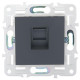 Розетка компьютерная RJ45 кат.5E SKANDY SK-K01T титан IEK SK-K10-1-K48