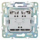 Выключатель жалюзи SKANDY 10А SK-V12G графит IEK SK-V15-0-10-K53