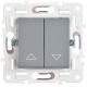 Выключатель жалюзи SKANDY 10А SK-V12Gr сер. IEK SK-V15-0-10-K03