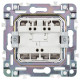 Выключатель жалюзи SKANDY 10А SK-V12Gr сер. IEK SK-V15-0-10-K03