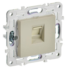 Розетка компьютерная RJ45 кат.6 SKANDY SK-K02B беж. IEK SK-K10-2-K10