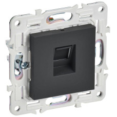 Розетка компьютерная RJ45 кат.6 SKANDY SK-K02G графит IEK SK-K10-2-K53