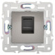 Розетка компьютерная RJ45 кат.6 SKANDY SK-K02N никель IEK SK-K10-2-K50