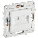 Розетка компьютерная двойн. RJ45 кат.5E SKANDY SK-K03W арктич. бел. IEK SK-K20-1-K01
