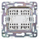 Выключатель проходной 2-кл. SKANDY 10А SK-V10Gr с индикацией сер. IEK SK-V22-1-10-K03