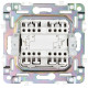 Выключатель проходной 2-кл. SKANDY 10А SK-V10N с индикацией никель IEK SK-V22-1-10-K50