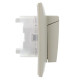 Розетка 2-м SKANDY 16А IP44 с крышкой в сборе SK-R12B беж. IEK SK-R26-16-44-K10-F