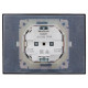 Розетка 2-м SKANDY 16А IP44 с крышкой в сборе SK-R12Bl черн. IEK SK-R26-16-44-K02-F