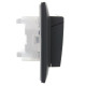 Розетка 2-м SKANDY 16А IP44 с крышкой в сборе SK-R12G графит IEK SK-R26-16-44-K53-F