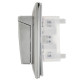 Розетка 2-м SKANDY 16А IP44 с крышкой в сборе SK-R12N никель IEK SK-R26-16-44-K50-F