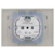 Розетка 2-м SKANDY 16А IP44 с крышкой в сборе SK-R12S серебр. IEK SK-R26-16-44-K23-F