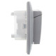 Розетка 2-м SKANDY 16А IP44 с крышкой в сборе SK-R12S серебр. IEK SK-R26-16-44-K23-F