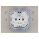 Розетка 2-м SKANDY 16А IP44 с крышкой в сборе SK-R12Sa песочн. IEK SK-R26-16-44-K98-F