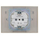 Розетка 2-м SKANDY 16А IP44 с крышкой в сборе SK-R12Sh шампань IEK SK-R26-16-44-K37-F