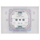Розетка 2-м SKANDY 16А IP44 с крышкой в сборе SK-R12W арктич. бел. IEK SK-R26-16-44-K01-F