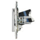 Розетка компьютерная двойн. RJ45 кат.6 SKANDY SK-K04N никель IEK SK-K20-2-K50