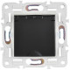 Розетка 1-м SKANDY 16А IP44 с заземл. защ. шторки с крышкой SK-R11Bl черн. IEK SK-R16-16-44-K02