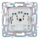 Розетка 1-м SKANDY 16А IP44 с заземл. защ. шторки с крышкой SK-R11G мятный IEK SK-R16-16-44-K06