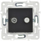 Розетка двойная TV+SAT SKANDY SK-A13Bl черн. IEK SK-AF20-O-K02
