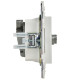 Розетка двойная TV+SAT SKANDY SK-A13W арктич. бел. IEK SK-AF20-O-K01