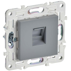 Розетка компьютерная RJ45 кат.5E SKANDY SK-K01Gr сер. IEK SK-K10-1-K03