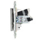 Розетка компьютерная RJ45 кат.5E SKANDY SK-K01N никель IEK SK-K10-1-K50