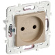 Розетка SKANDY 10А без заземл. без защ. шторок SK-R02Sa песочн. IEK SK-R10-10-K98