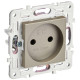 Розетка SKANDY 10А без заземл. без защ. шторок SK-R02Sh шампань IEK SK-R10-10-K37