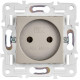 Розетка SKANDY 10А без заземл. без защ. шторок SK-R02Sh шампань IEK SK-R10-10-K37