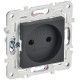 Розетка SKANDY 10А без заземл. без защ. шторок SK-R02T титан IEK SK-R10-10-K48