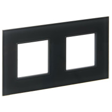 Рамка 2-м SKANDY SK-F22G стекло графит IEK SK-M22-G-K53