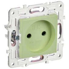 Розетка SKANDY 10А без заземл. защ. шторки SK-R01G мятный IEK SK-R13-10-K06