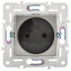 Розетка SKANDY 10А без заземл. защ. шторки SK-R01N никель IEK SK-R13-10-K50