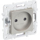 Розетка SKANDY 10А без заземл. защ. шторки SK-R01Sh шампань IEK SK-R13-10-K37