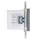 Розетка USB A+A 3.1А SKANDY SK-R15Gr сер. IEK SK-U21-D31-K03