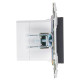 Розетка USB A+A 3.1А SKANDY SK-R15T титан IEK SK-U21-D31-K48